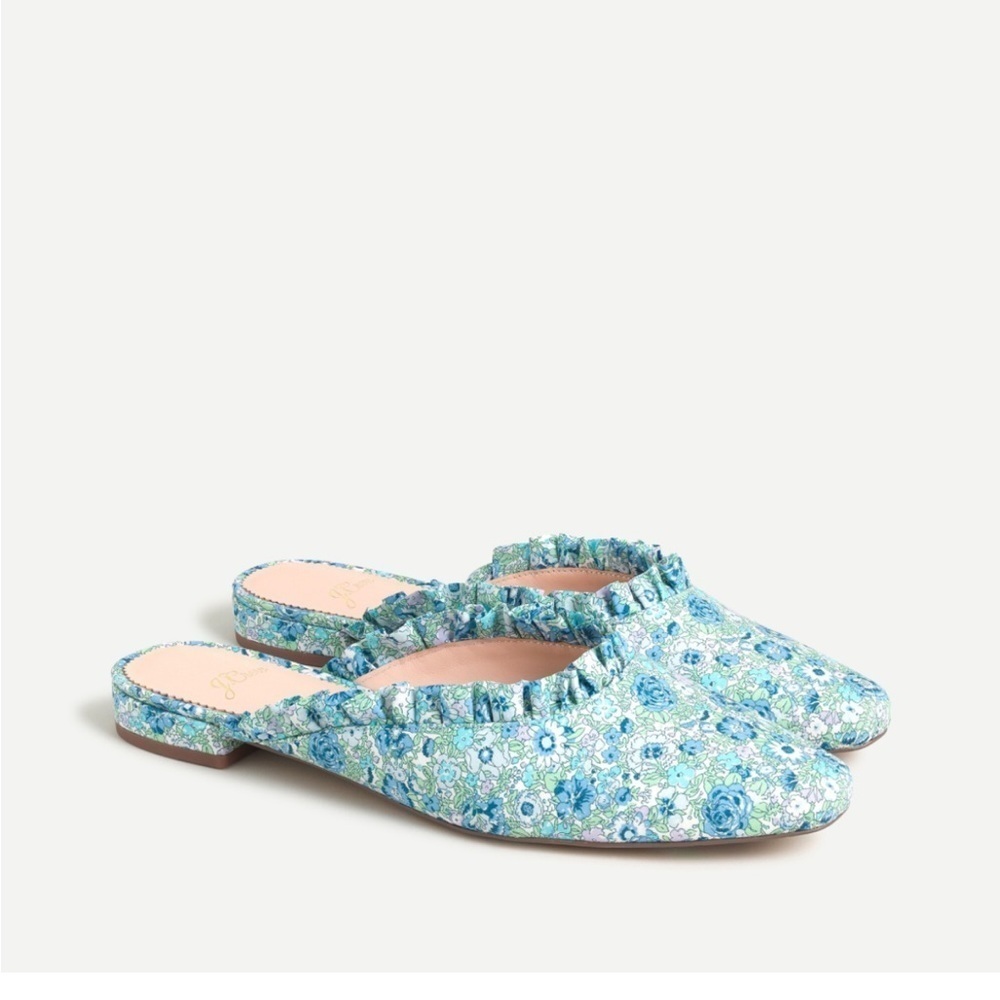 J crew Carolyn mule flat in liberty floral size 10 new